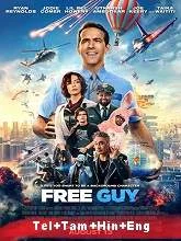 Free Guy (2021) BRRip Telugu + Tamil + Hindi + Eng
